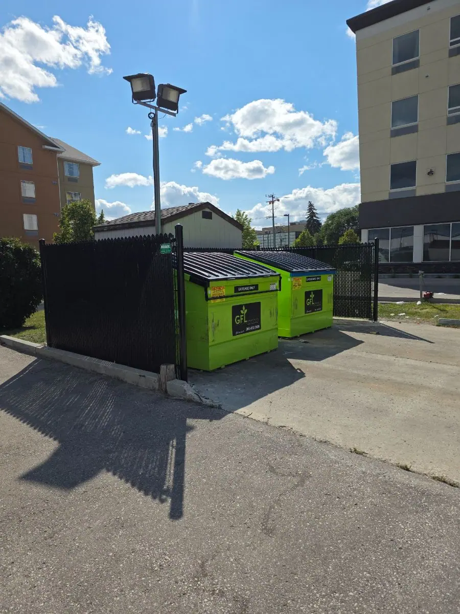 Commercial dumpster enclosure